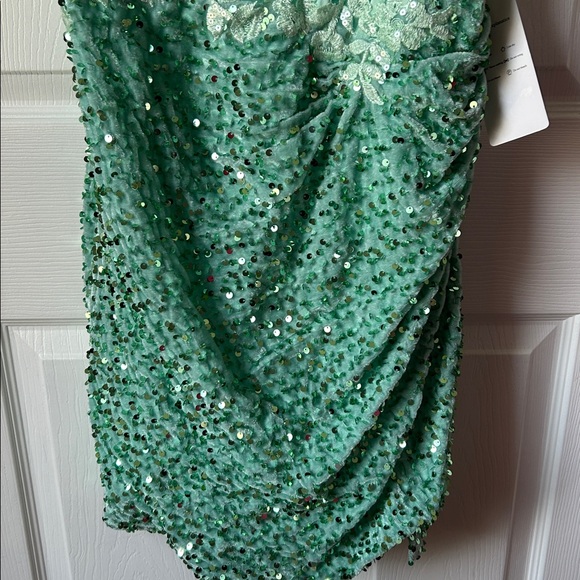 Stunning embroidered sequin stunner mini dress - Picture 3 of 9